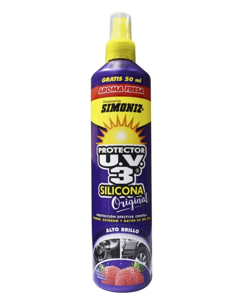 PROTECTOR UV3 SILICONA FRESA SPRAY 300CC SIMONIZ | AutocornerEc